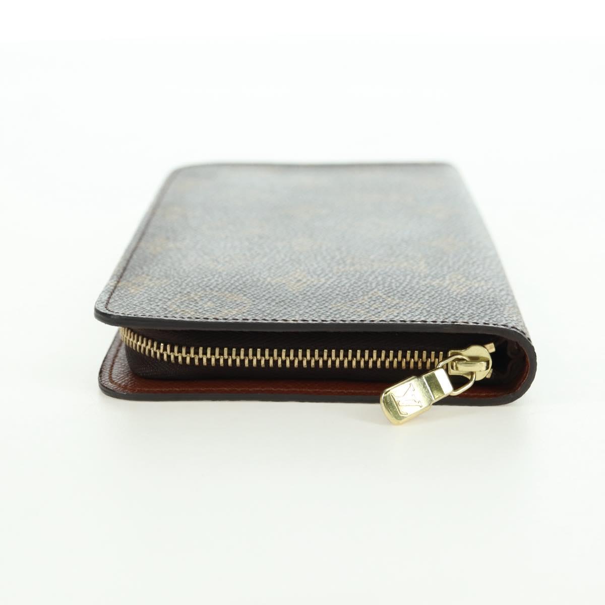 LOUIS VUITTON Monogram Porte Monnaie Zip Long Wallet M61727 LV Auth am11507V