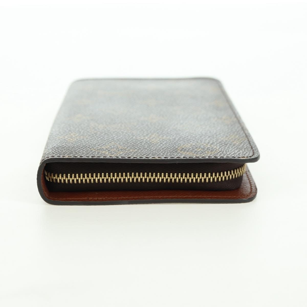 LOUIS VUITTON Monogram Porte Monnaie Zip Long Wallet M61727 LV Auth am11507V