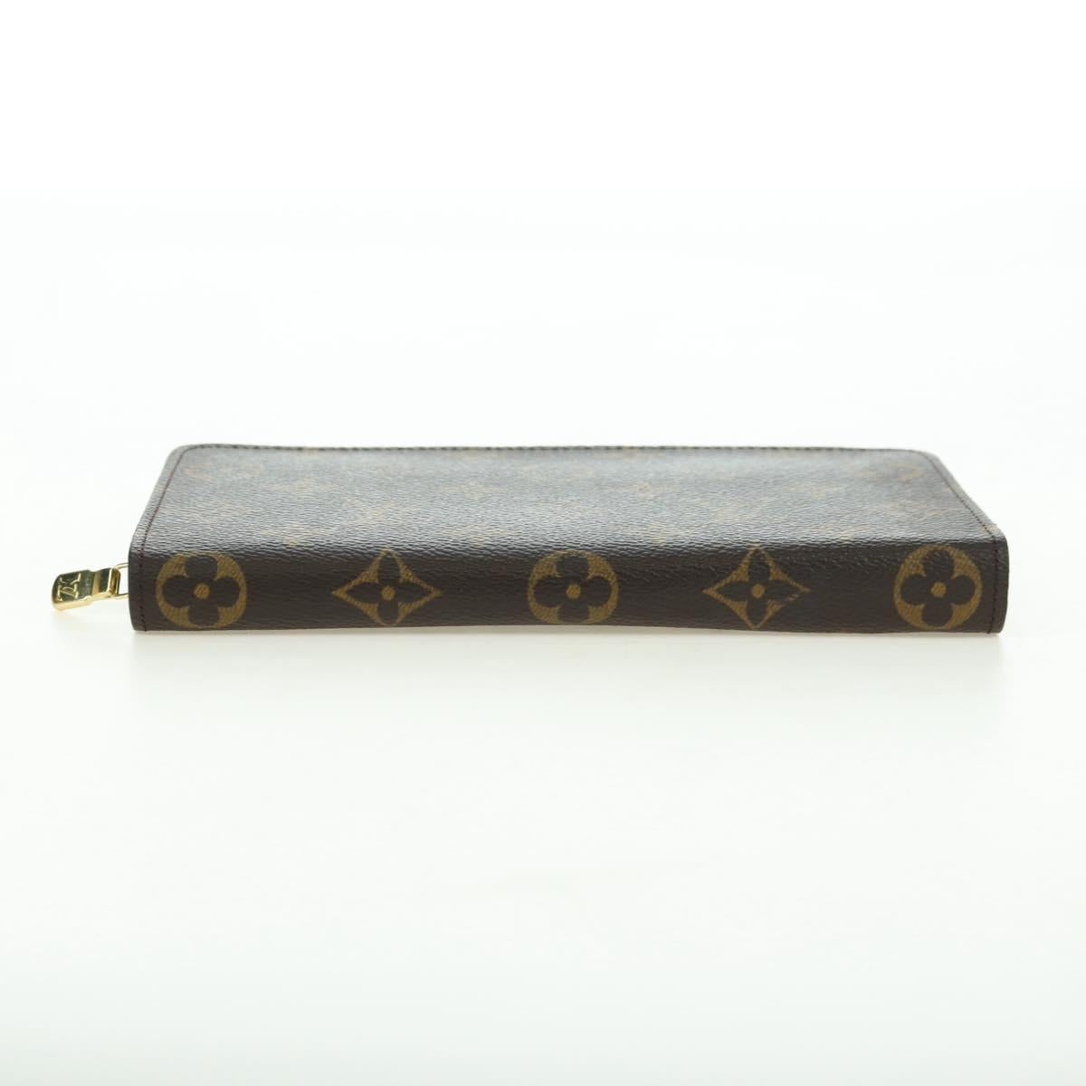 LOUIS VUITTON Monogram Porte Monnaie Zip Long Wallet M61727 LV Auth am11507V