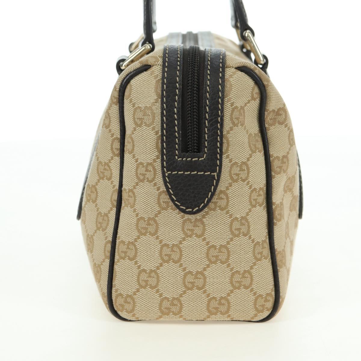 GUCCI GG Canvas Hand Bag Outlet Beige Gold 257289 Auth am11534V