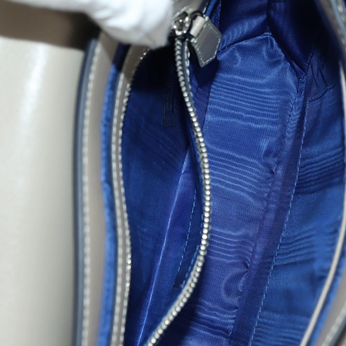 Vivienne Westwood Shoulder Bag Leather Blue Silver Auth am11542A