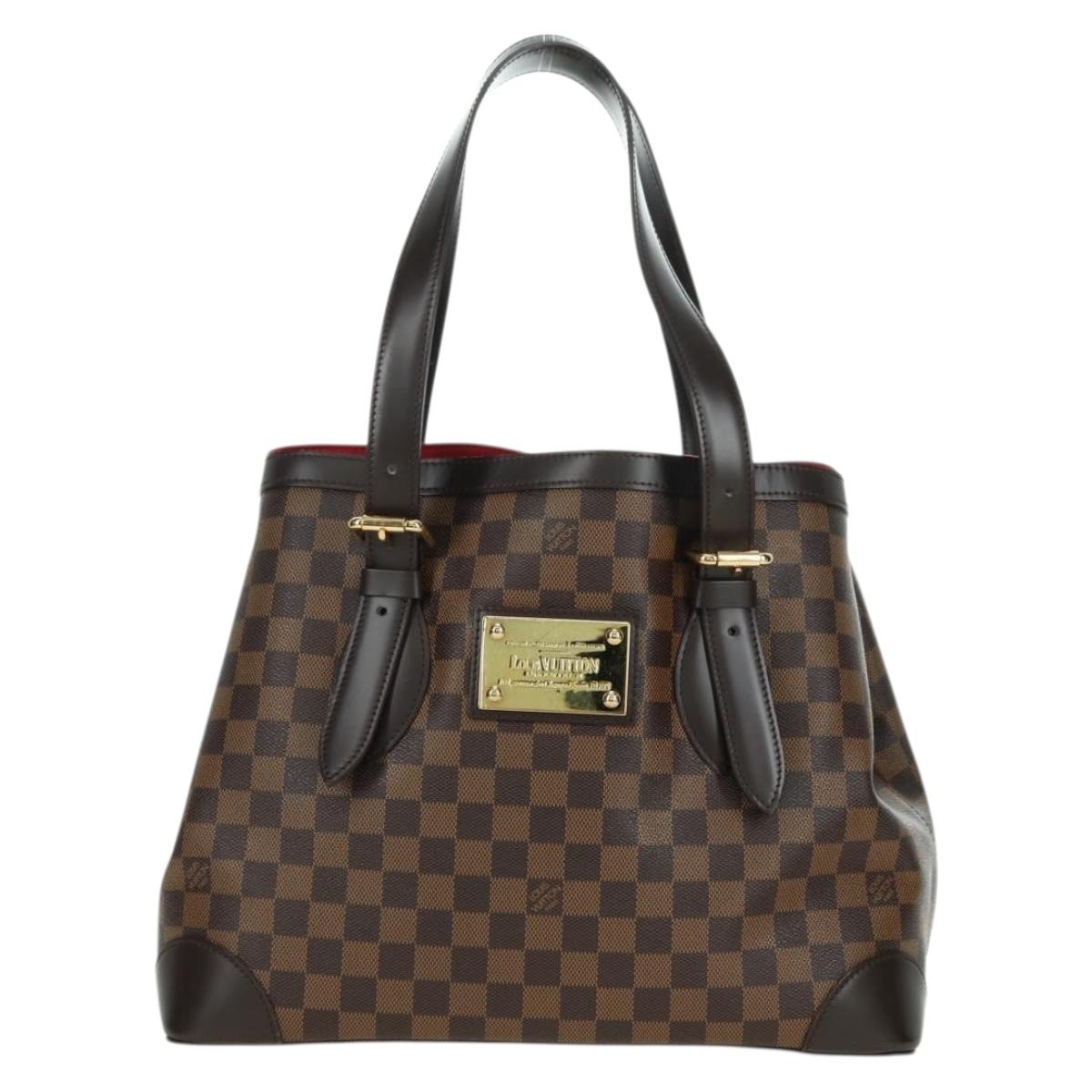 LOUIS VUITTON Damier Ebene Hampstead MM Tote Bag N51204 LV Auth am11544V