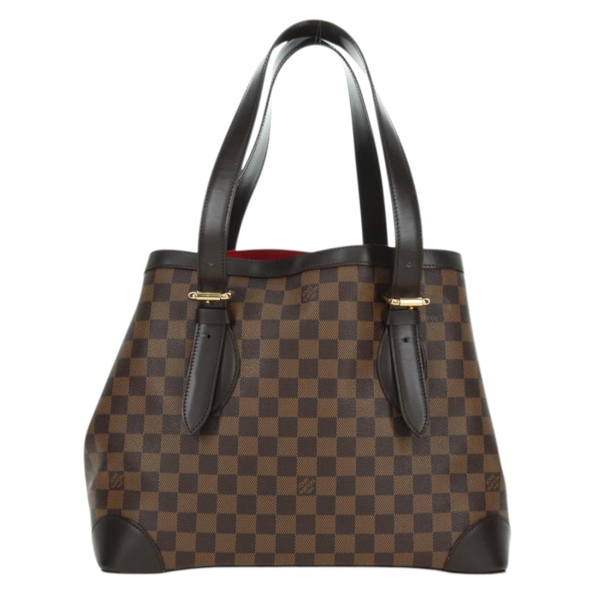 LOUIS VUITTON Damier Ebene Hampstead MM Tote Bag N51204 LV Auth am11544V