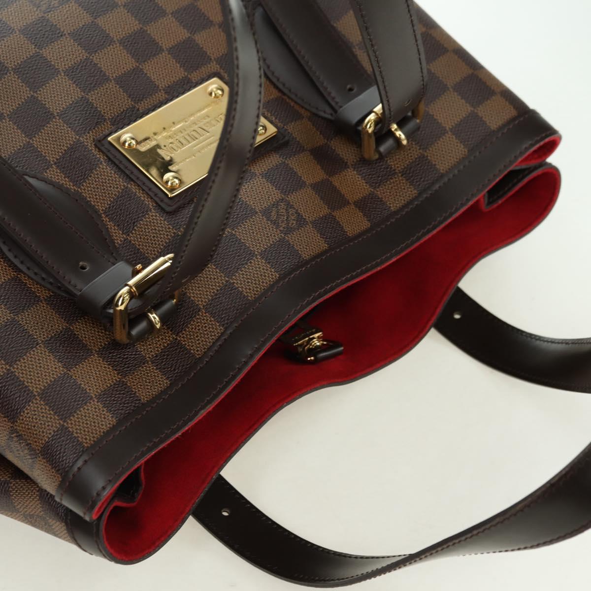 LOUIS VUITTON Damier Ebene Hampstead MM Tote Bag N51204 LV Auth am11544V