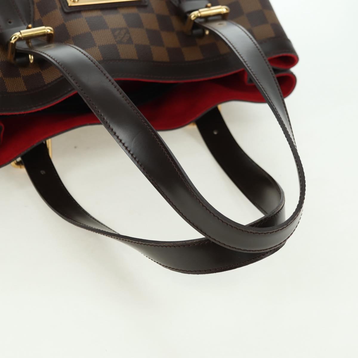 LOUIS VUITTON Damier Ebene Hampstead MM Tote Bag N51204 LV Auth am11544V