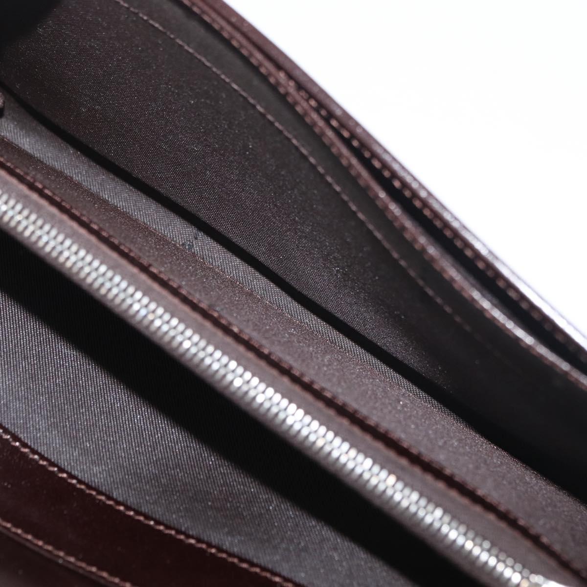 FENDI Zucca Canvas Long Wallet Black Brown Auth am11551V