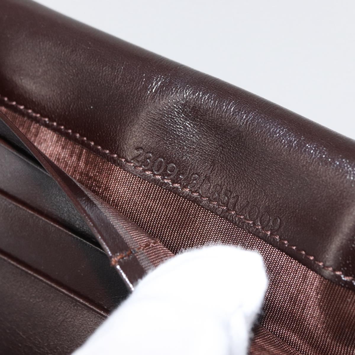 FENDI Zucca Canvas Long Wallet Black Brown Auth am11551V