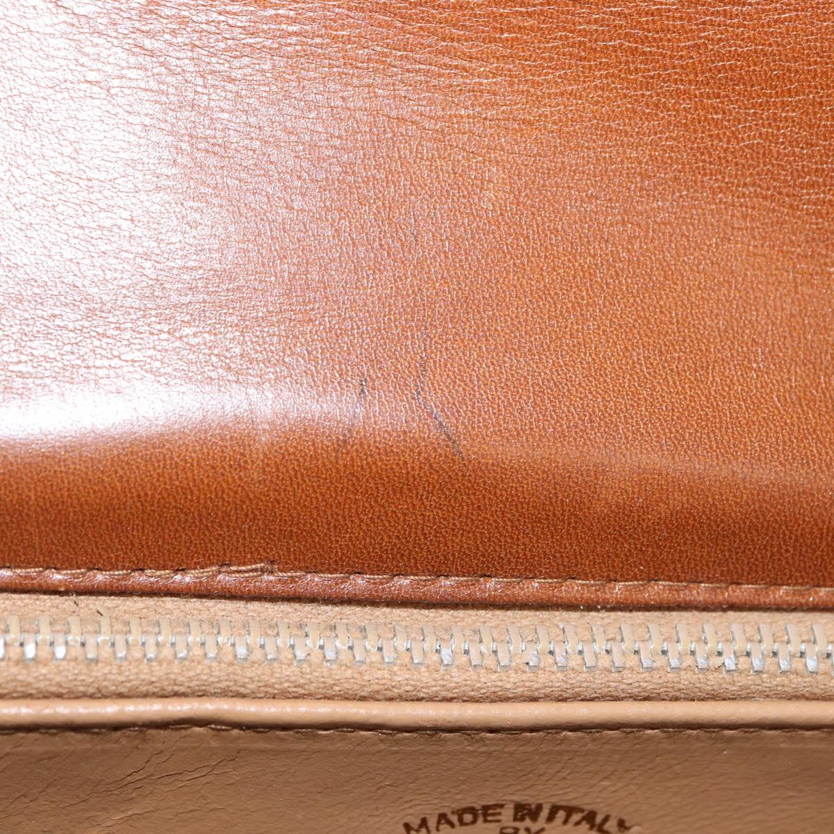 GUCCI Micro GG Canvas Shoulder Bag Beige Gold Auth am11560