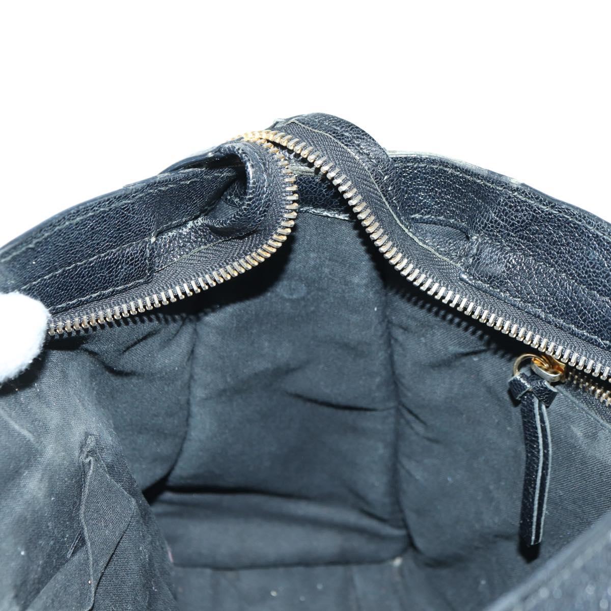 BALENCIAGA City Hand Bag Leather 2way Black Gold 432831 Auth am11565V