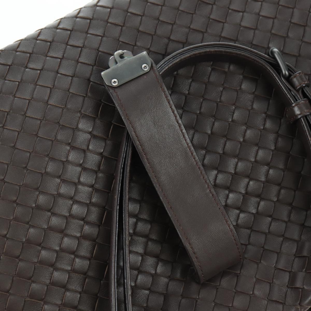 BOTTEGA VENETA INTRECCIATO Ready Lock Tote Bag Leather Brown Auth am11570SAV