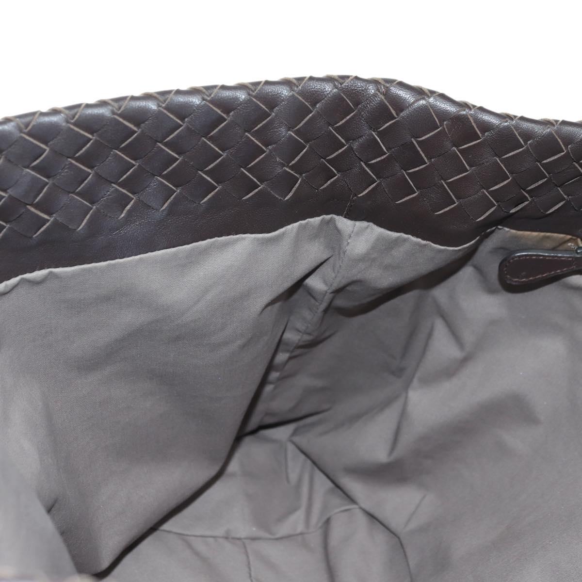 BOTTEGA VENETA INTRECCIATO Ready Lock Tote Bag Leather Brown Auth am11570SAV