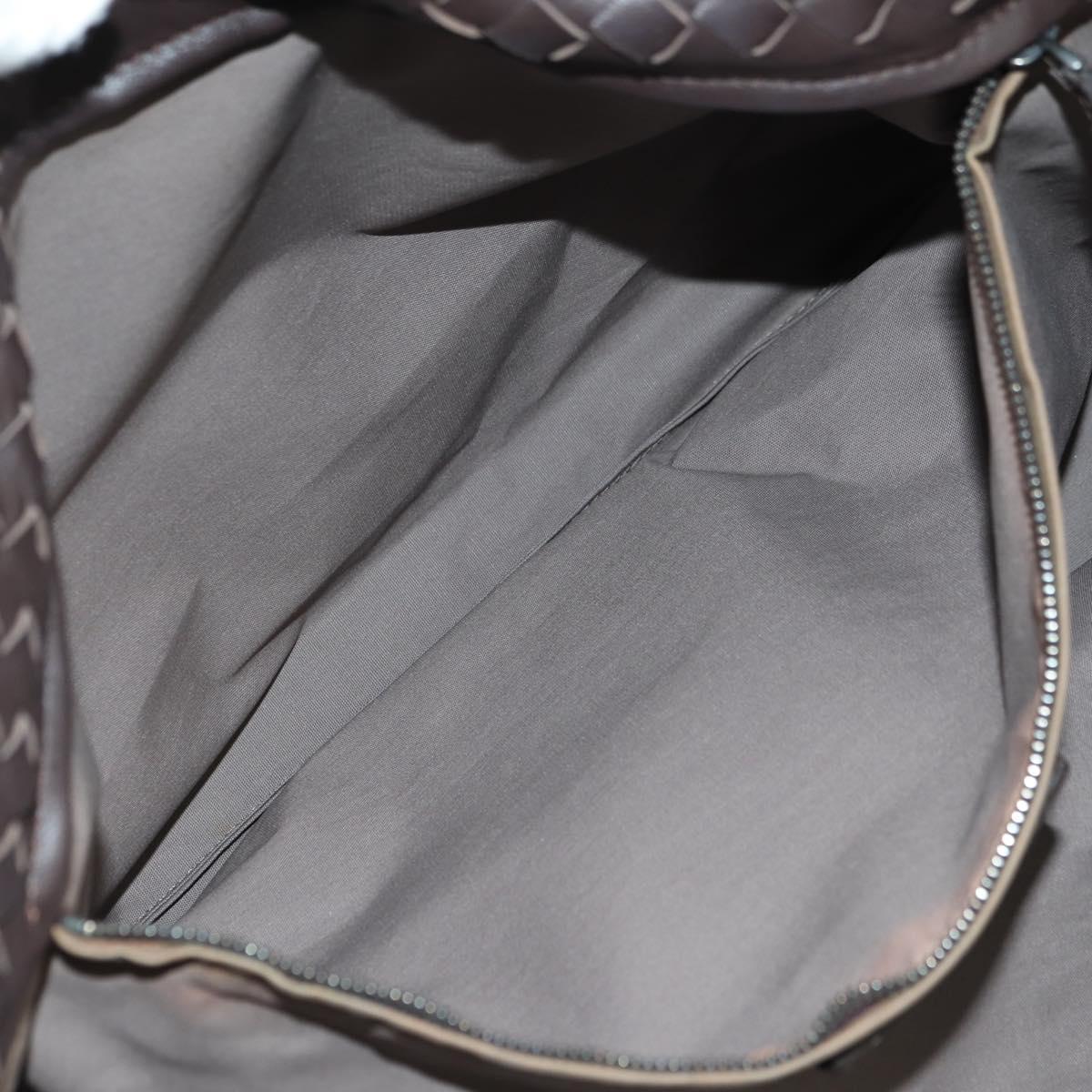BOTTEGA VENETA INTRECCIATO Ready Lock Tote Bag Leather Brown Auth am11570SAV