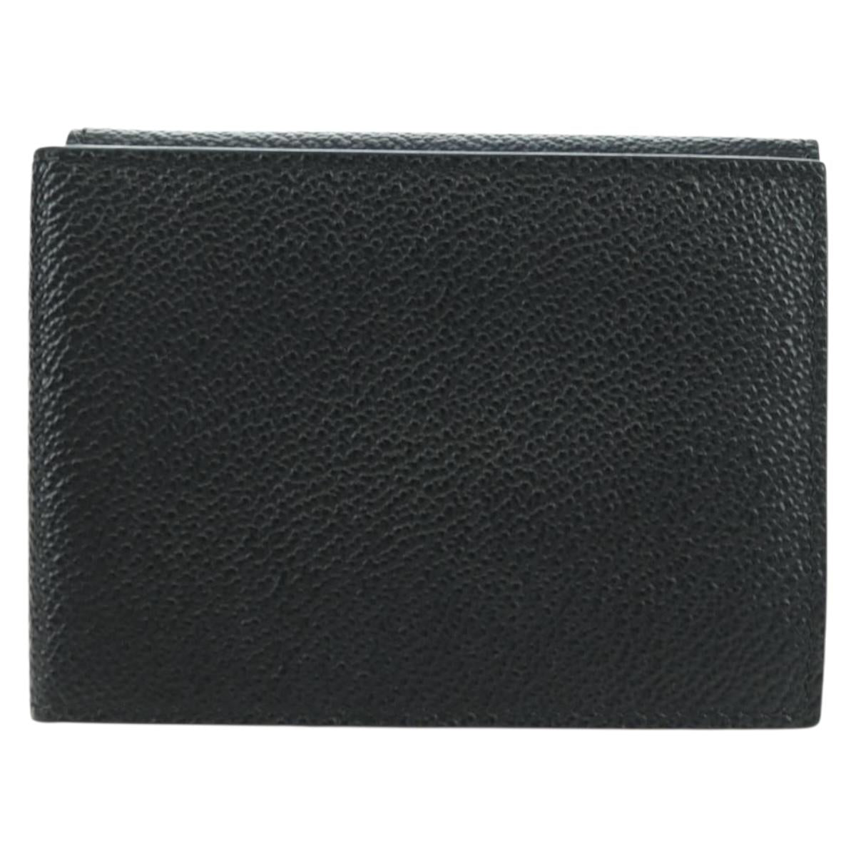 PRADA Card Case Leather Black Auth am11572V