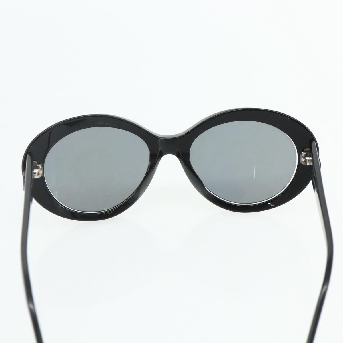 CHANEL Sunglasses plastic 2 Set Black CC Auth am11573