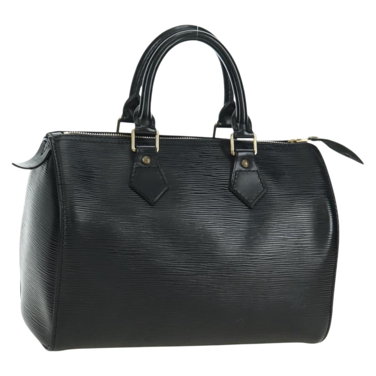 LOUIS VUITTON Epi Speedy 25 Hand Bag Black M59042 LV Auth am11581V