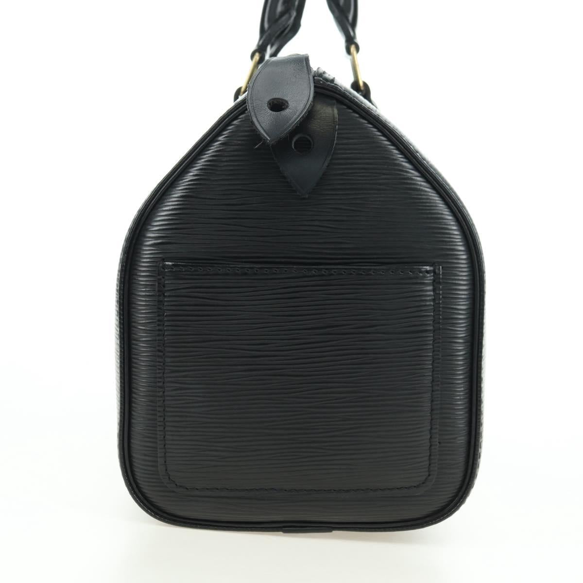 LOUIS VUITTON Epi Speedy 25 Hand Bag Black M59042 LV Auth am11581V