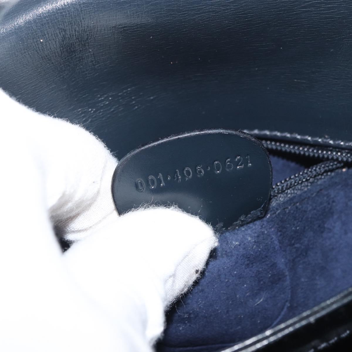GUCCI Old Shoulder Bag Leather Black Gold 001 406 0621 Auth am11600