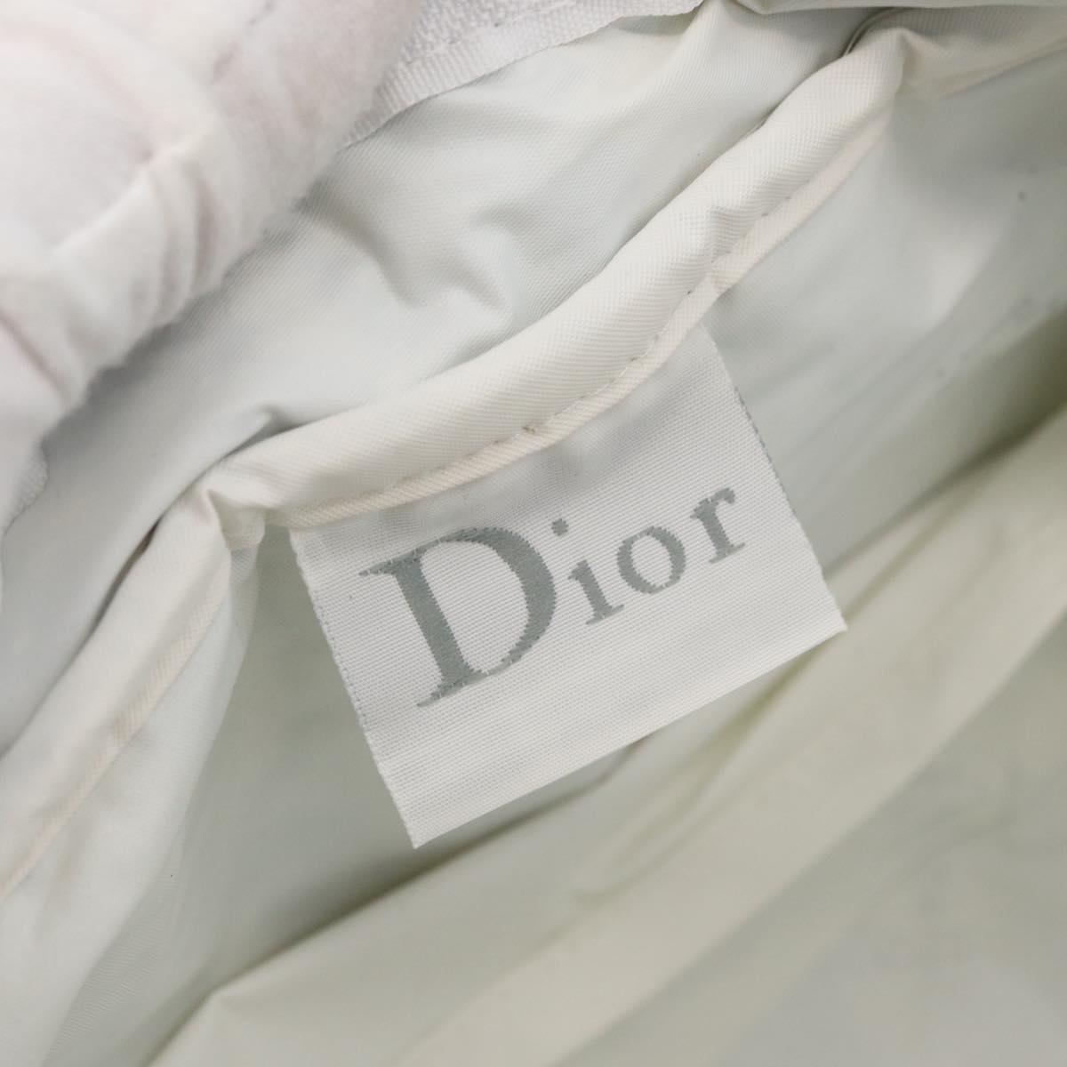 Christian Dior Trotter Canvas No.2 Hand Bag pile Blue Auth am11606A