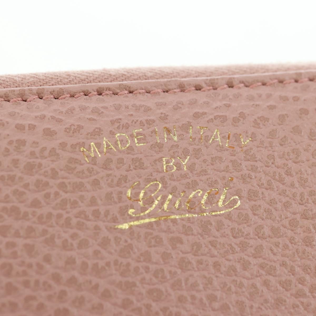GUCCI Swing Wallet Leather Pink 354497 Auth am11608V