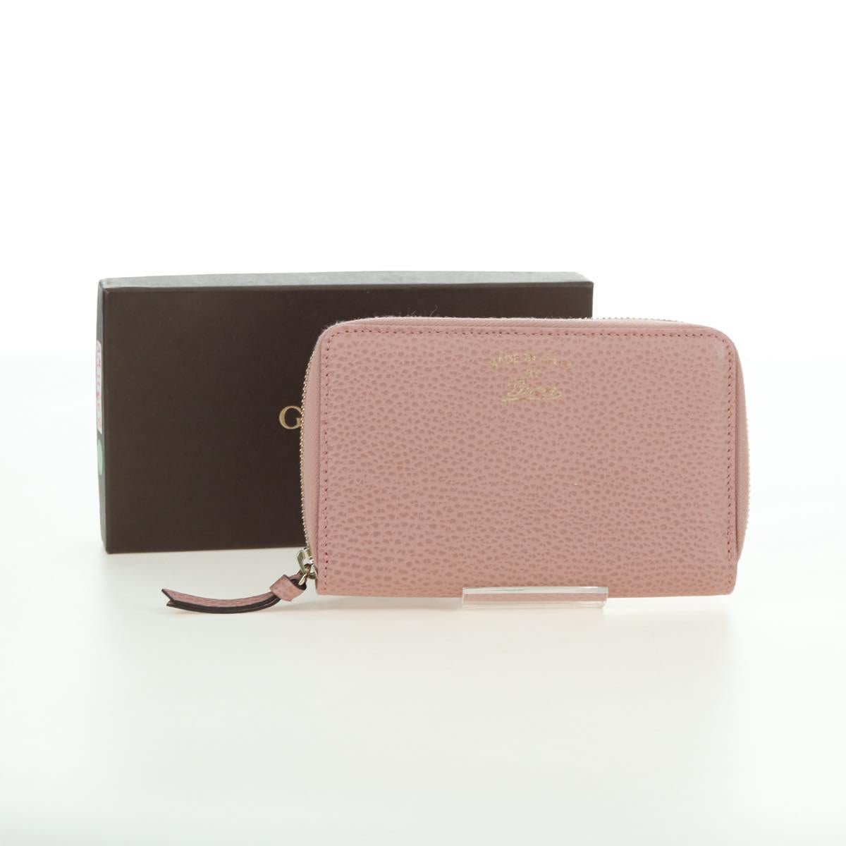 GUCCI Swing Wallet Leather Pink 354497 Auth am11608V