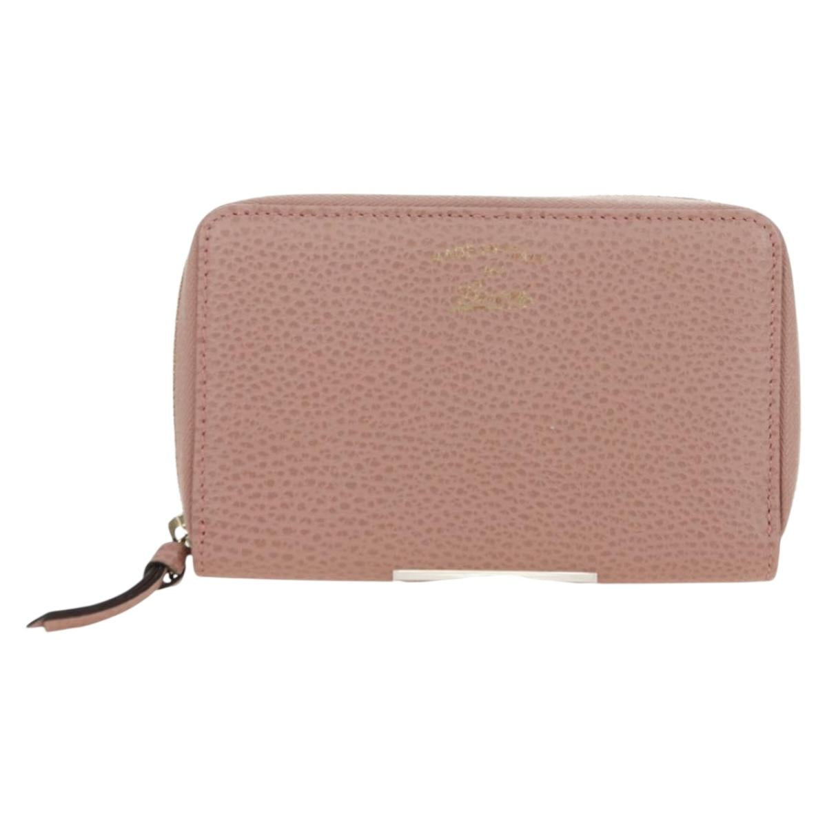 GUCCI Swing Wallet Leather Pink 354497 Auth am11608V