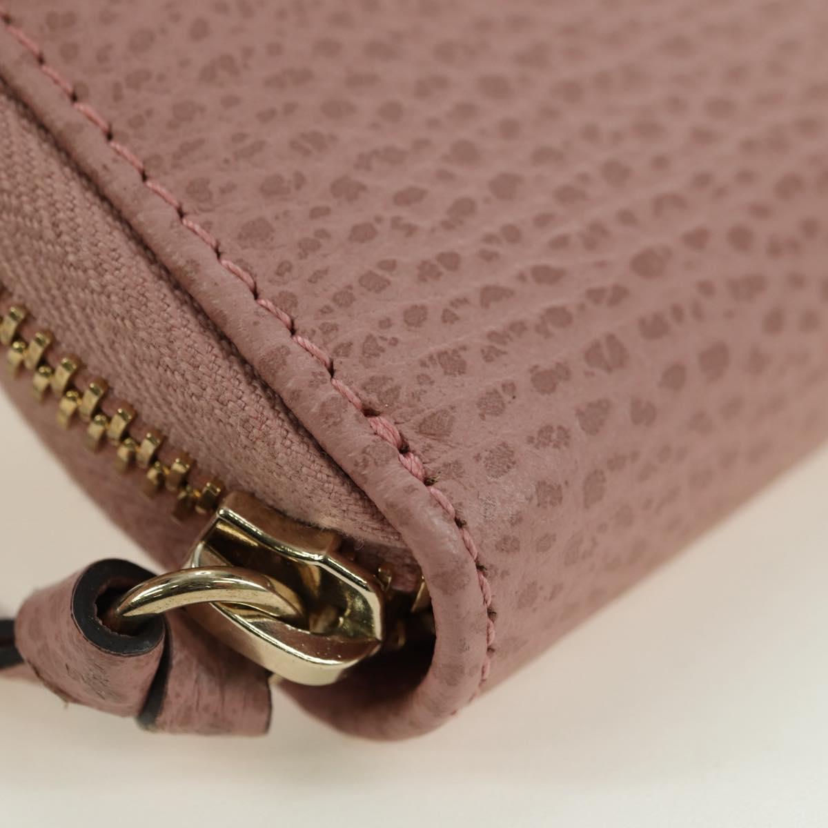 GUCCI Swing Wallet Leather Pink 354497 Auth am11608V