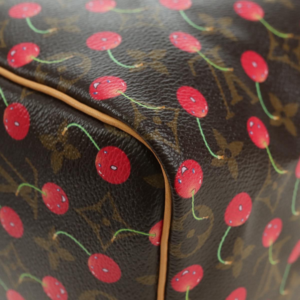 LOUIS VUITTON Monogram Cherry Speedy 25 Hand Bag M41528 LV Auth am11611SM