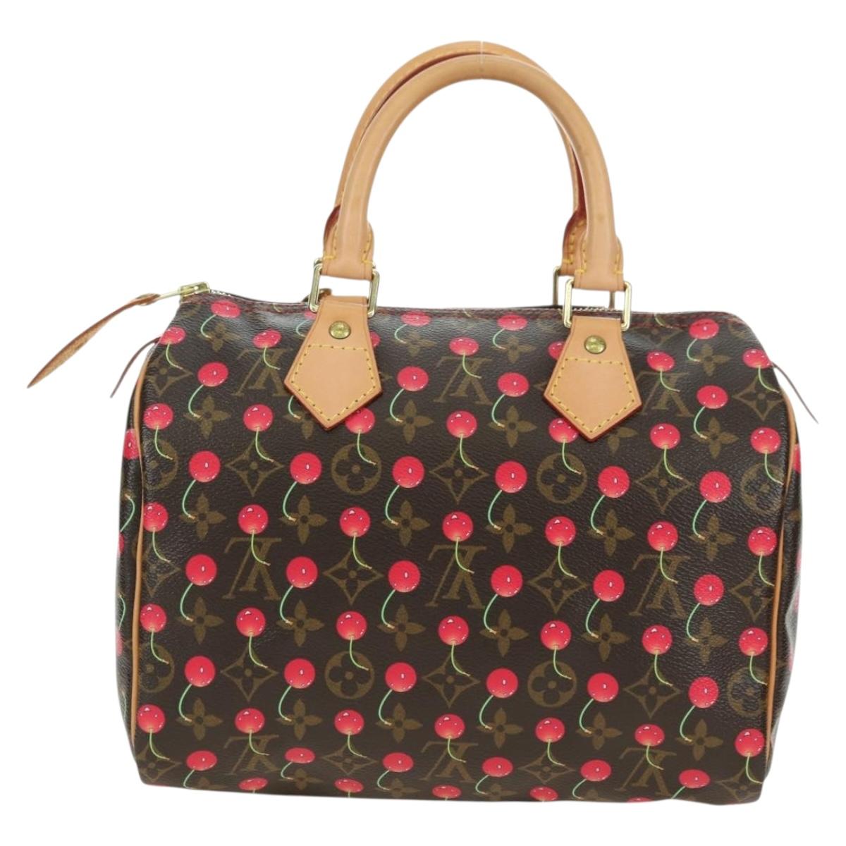 LOUIS VUITTON Monogram Cherry Speedy 25 Hand Bag M41528 LV Auth am11611SM