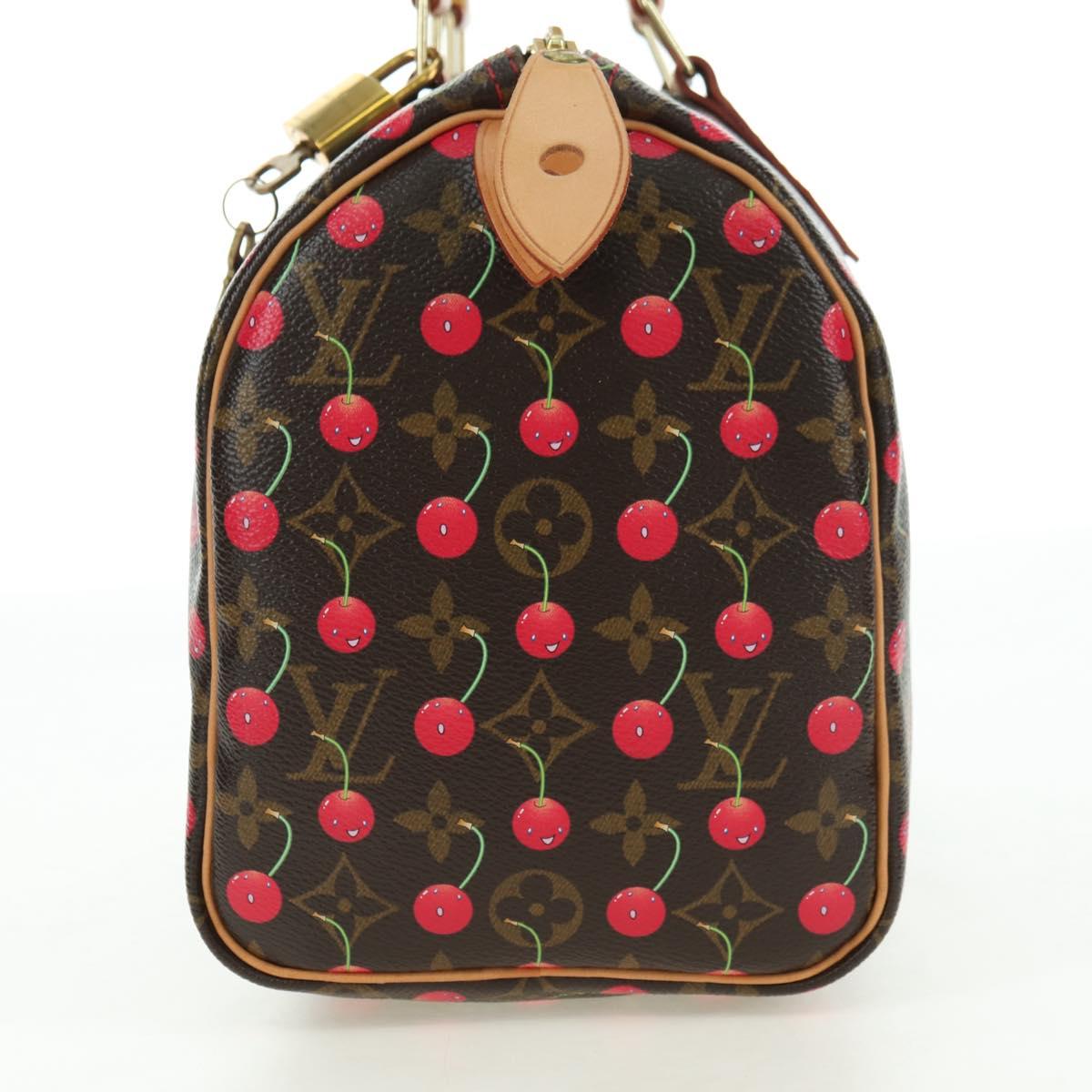LOUIS VUITTON Monogram Cherry Speedy 25 Hand Bag M41528 LV Auth am11611SM