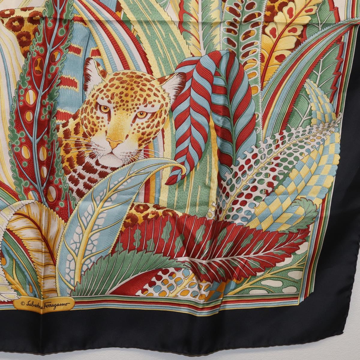 Salvatore Ferragamo Scarf Silk Navy Auth am11615A