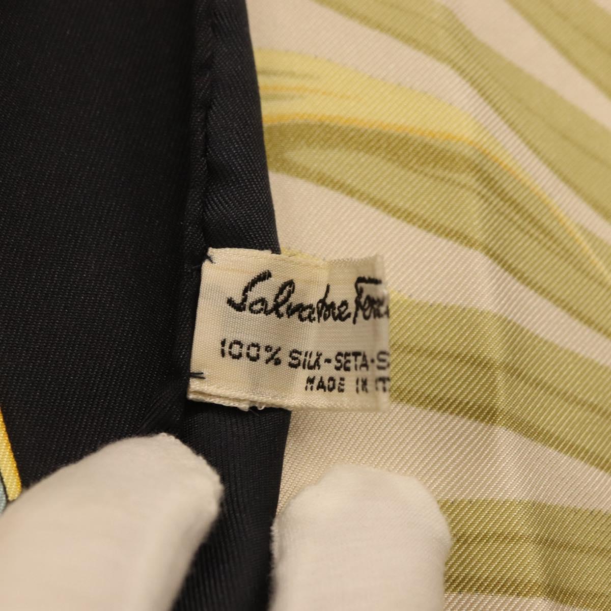 Salvatore Ferragamo Scarf Silk Navy Auth am11615A