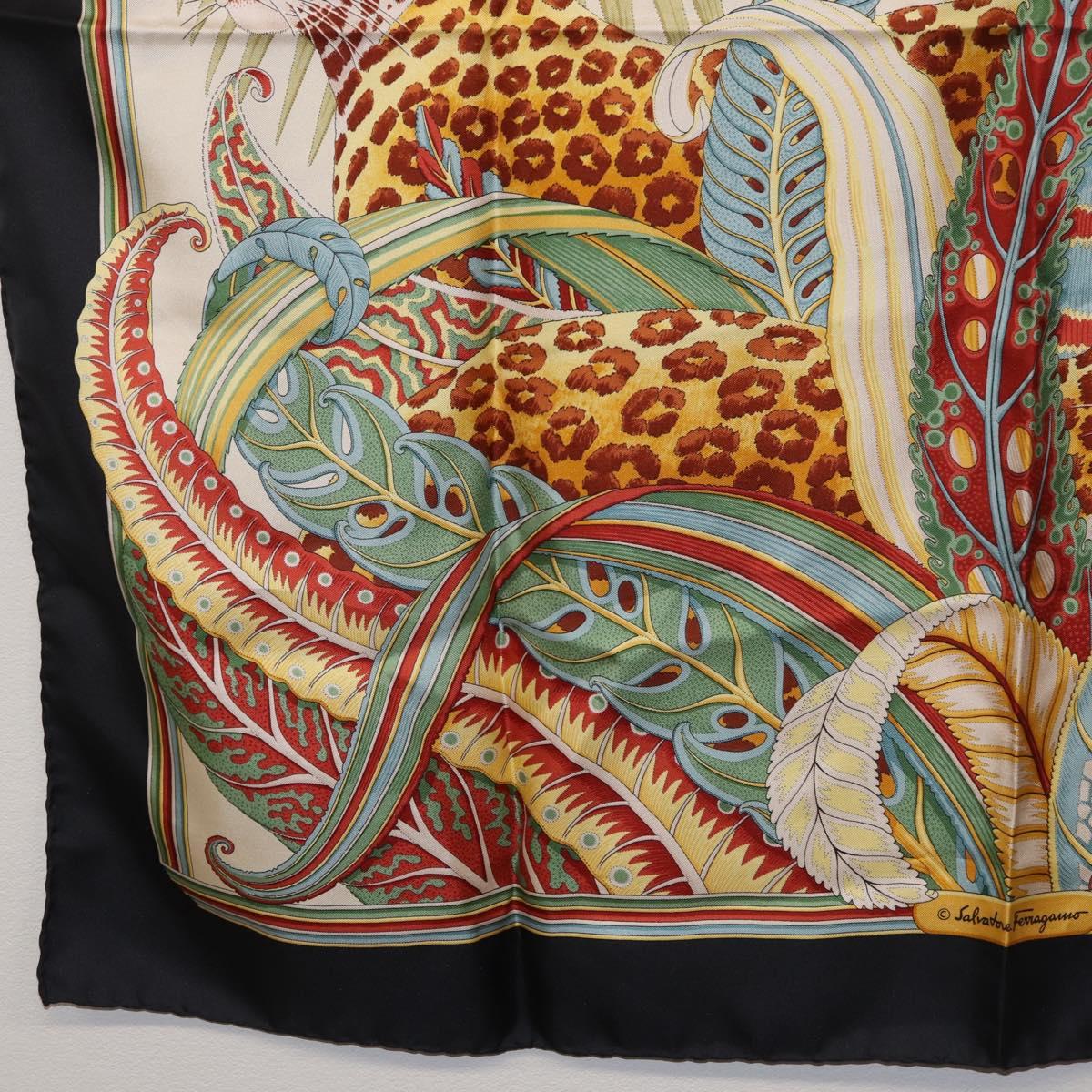 Salvatore Ferragamo Scarf Silk Navy Auth am11615A