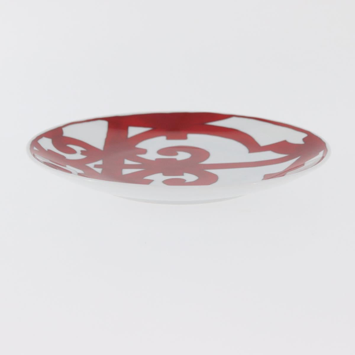 HERMES Guadalquivir Plate Pottery Red Auth am11618