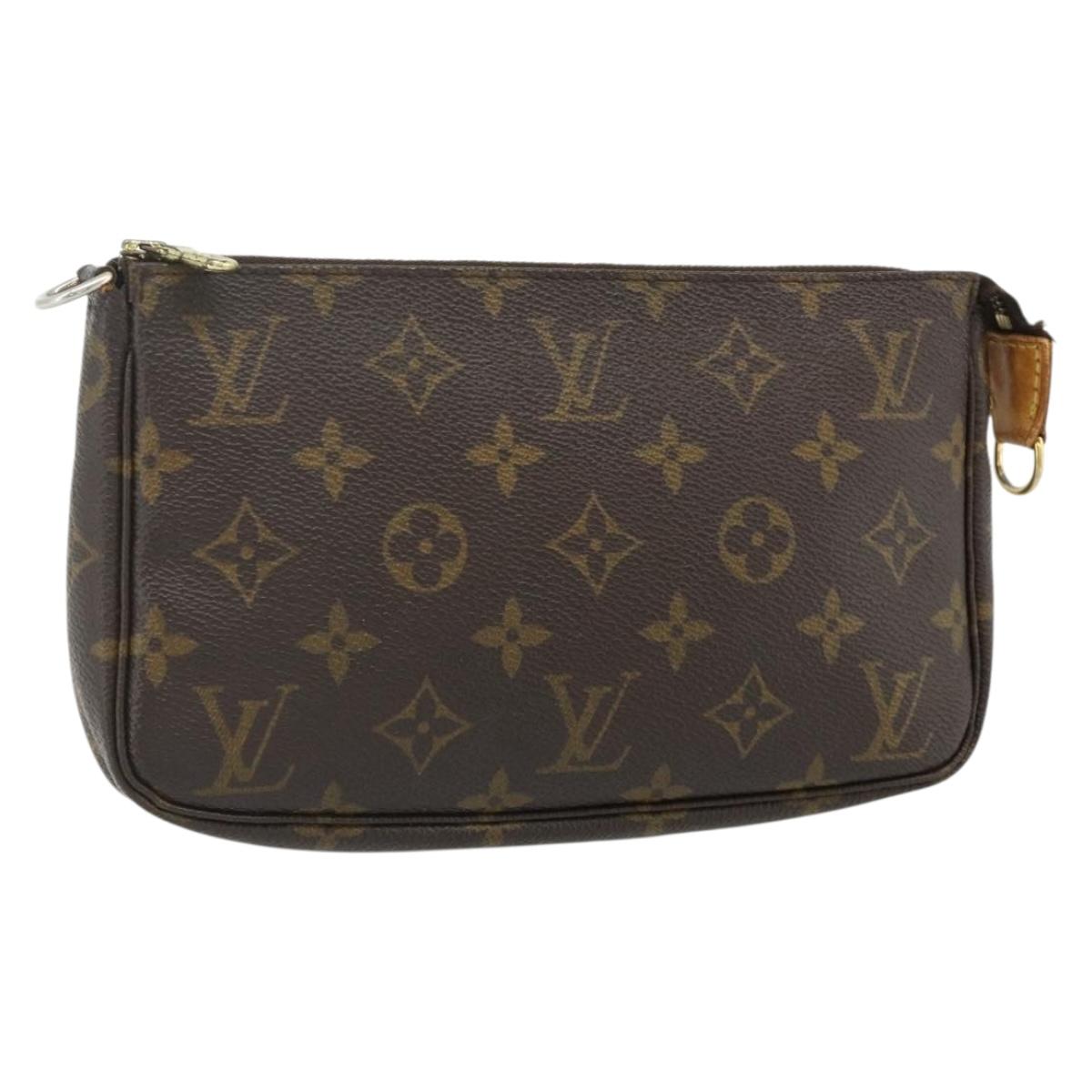 LOUIS VUITTON Monogram Pochette Accessoires Pouch M51980 LV Auth am11622