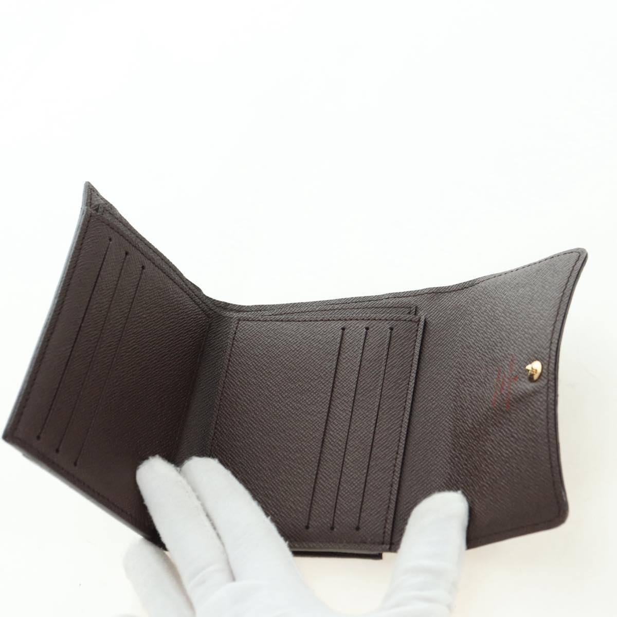 LOUIS VUITTON Damier Ebene Portefeuille Anais Wallet N63242 LV Auth am11625A