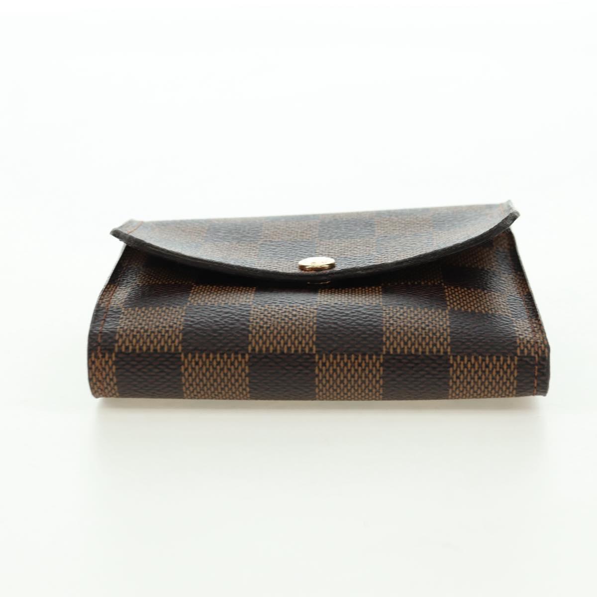 LOUIS VUITTON Damier Ebene Portefeuille Anais Wallet N63242 LV Auth am11625A
