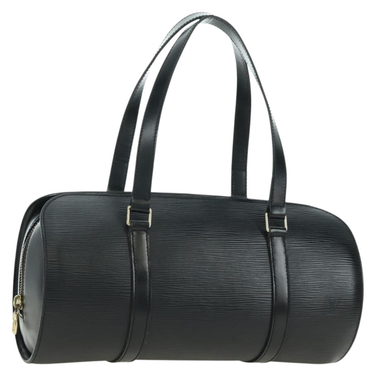 LOUIS VUITTON Epi Soufflot Hand Bag Black M52222 LV Auth am11627V