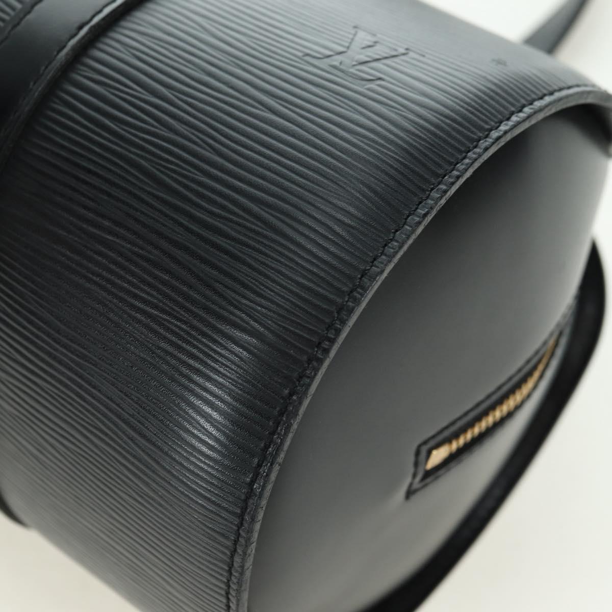 LOUIS VUITTON Epi Soufflot Hand Bag Black M52222 LV Auth am11627V