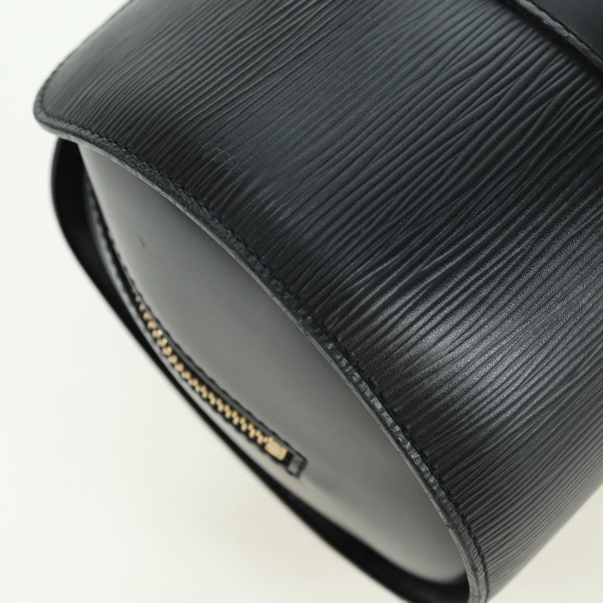 LOUIS VUITTON Epi Soufflot Hand Bag Black M52222 LV Auth am11627V