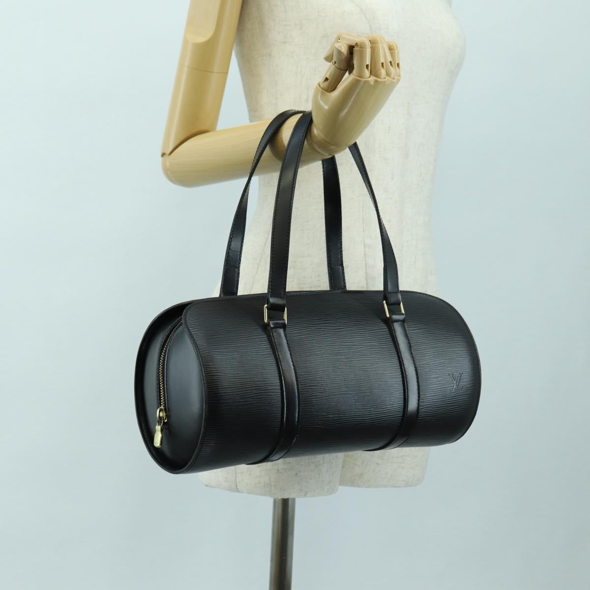 LOUIS VUITTON Epi Soufflot Hand Bag Black M52222 LV Auth am11627V