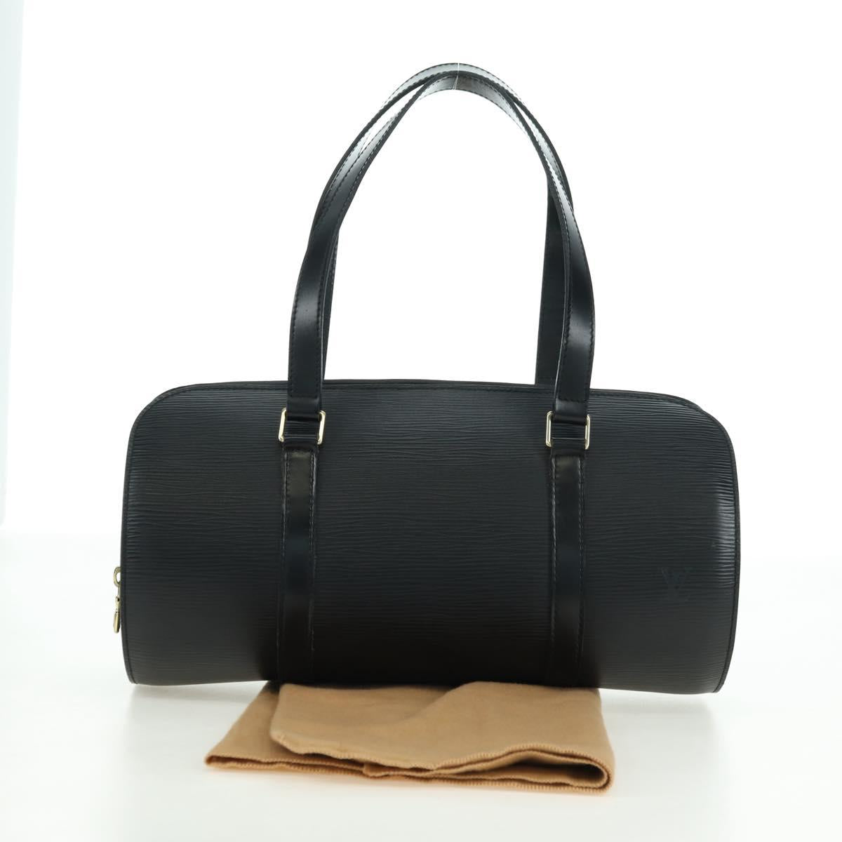 LOUIS VUITTON Epi Soufflot Hand Bag Black M52222 LV Auth am11627V