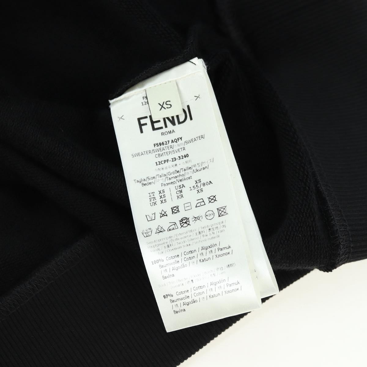 FENDI FENDI x FRGMT x POKÉMON Hoodie Kairyu Ccotton XS Black Auth am11638SM