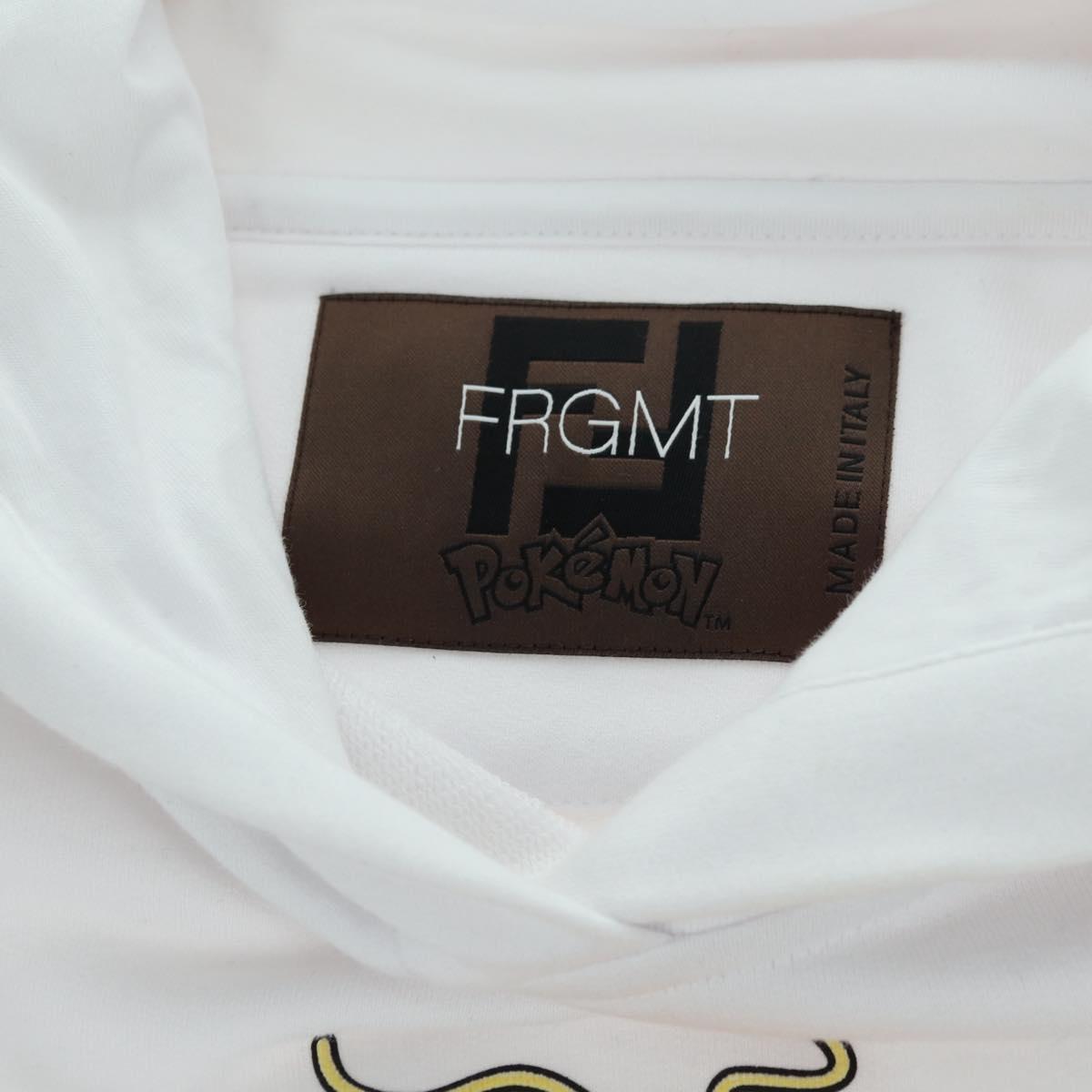 FENDI FENDI x FRGMT x POKÉMON Hoodie Kairyu Cotton XS White Auth am11639SM