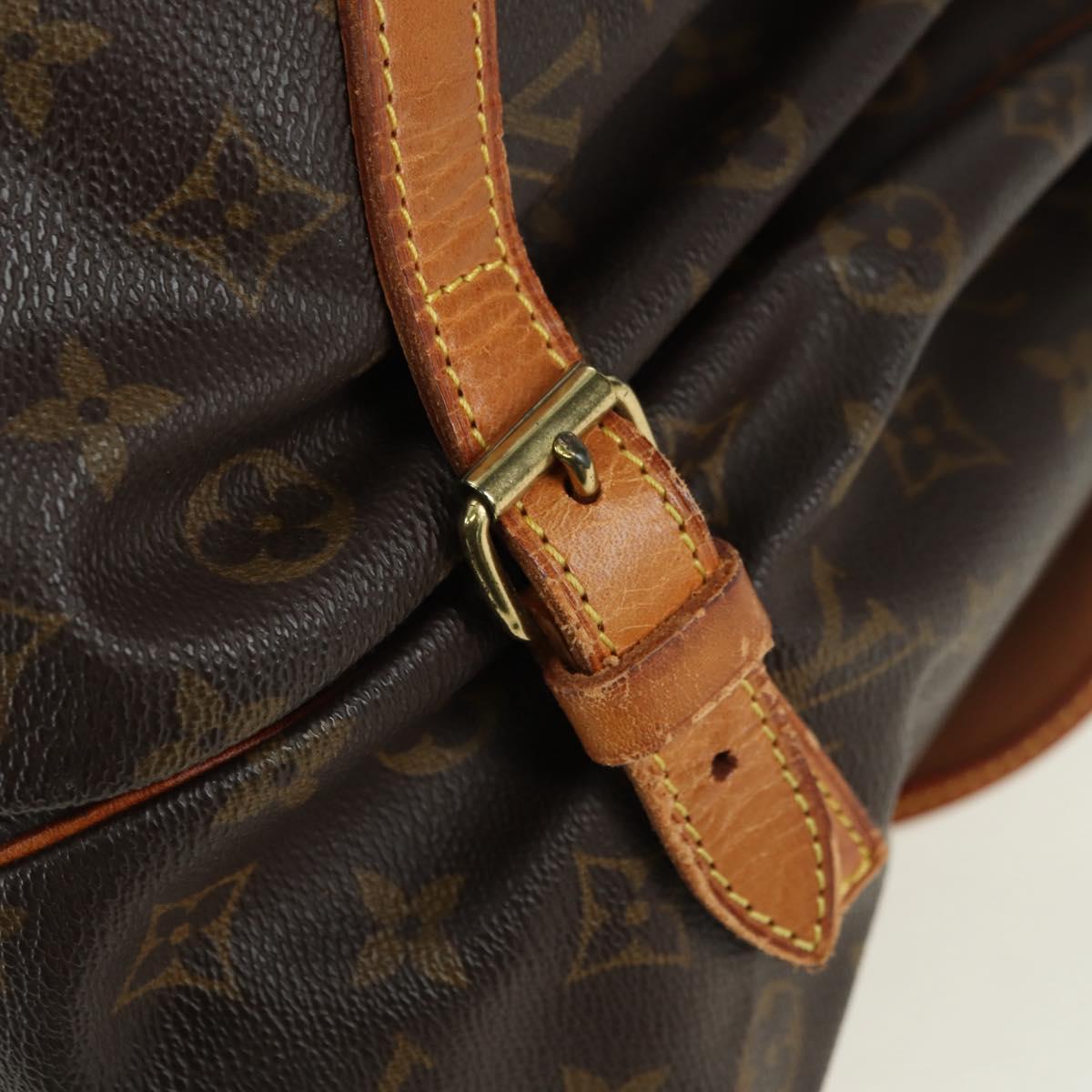 LOUIS VUITTON Monogram Saumur 35 Shoulder Bag M42254 LV Auth am11646A