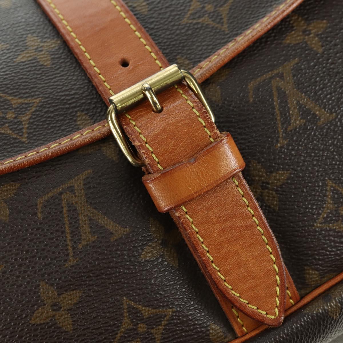 LOUIS VUITTON Monogram Saumur 35 Shoulder Bag M42254 LV Auth am11646A