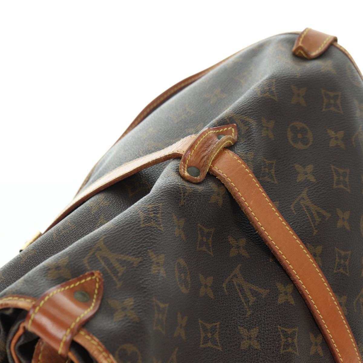 LOUIS VUITTON Monogram Saumur 35 Shoulder Bag M42254 LV Auth am11646A
