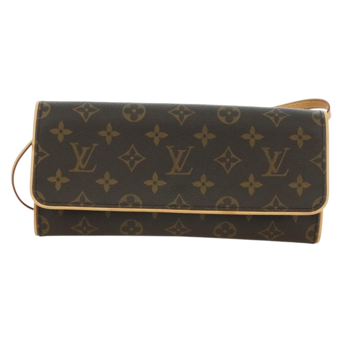 LOUIS VUITTON Monogram Pochette Twin GM Shoulder Bag M51852 LV Auth am11648V