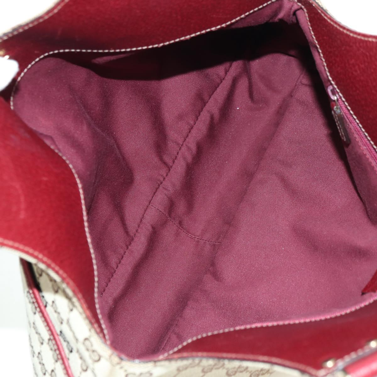 GUCCI GG Canvas Tote Bag Beige Gold 132260 Auth am11649V