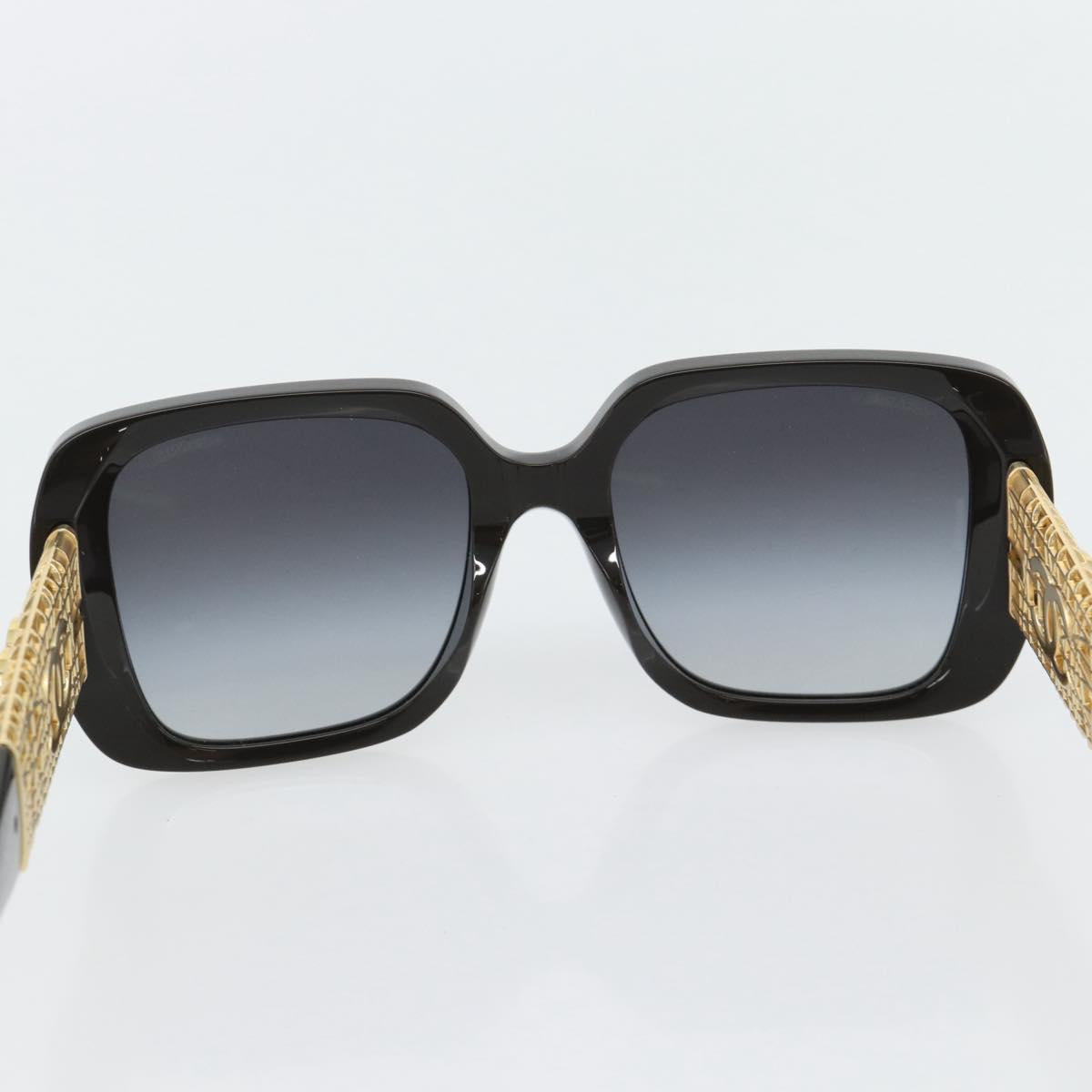 CHANEL Sunglasses plastic Black CC Auth am11652SM