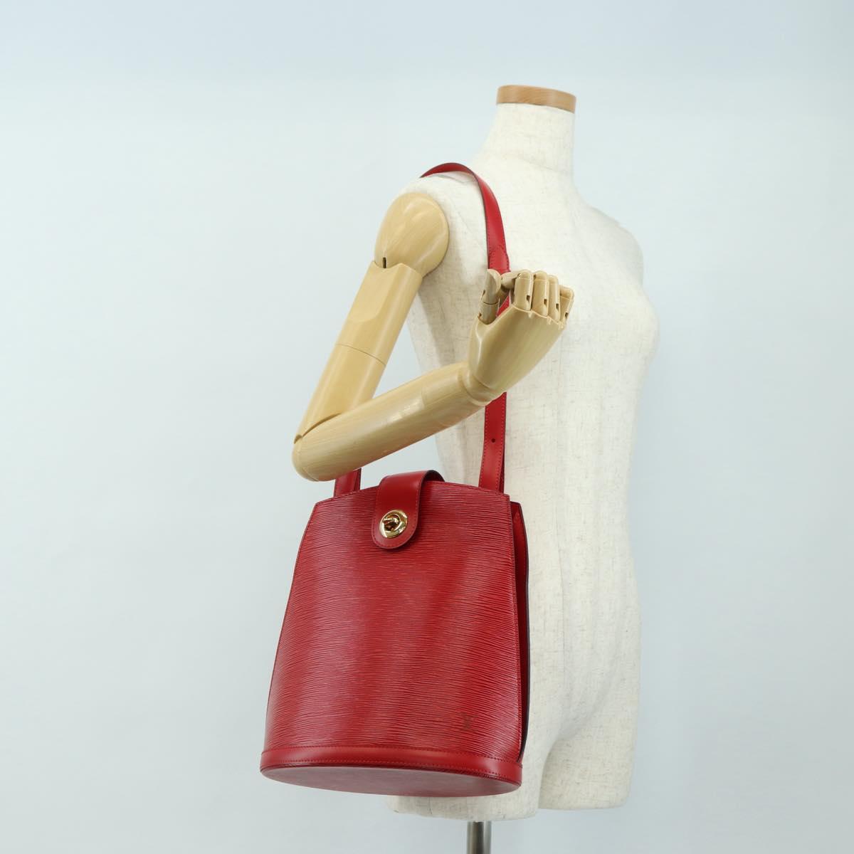 LOUIS VUITTON Epi Cluny Shoulder Bag Red M52257 LV Auth am11655V